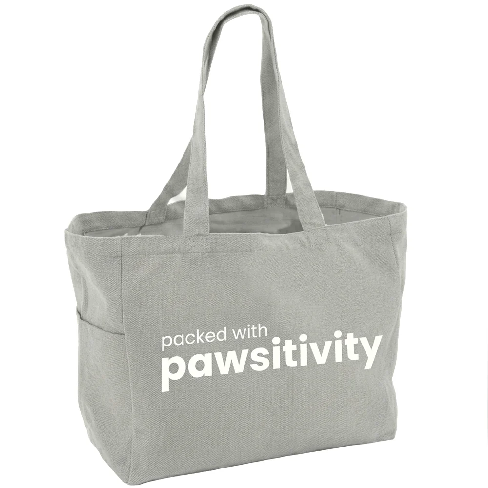 Pawsitivity Oversized Tote Bag - Image 4