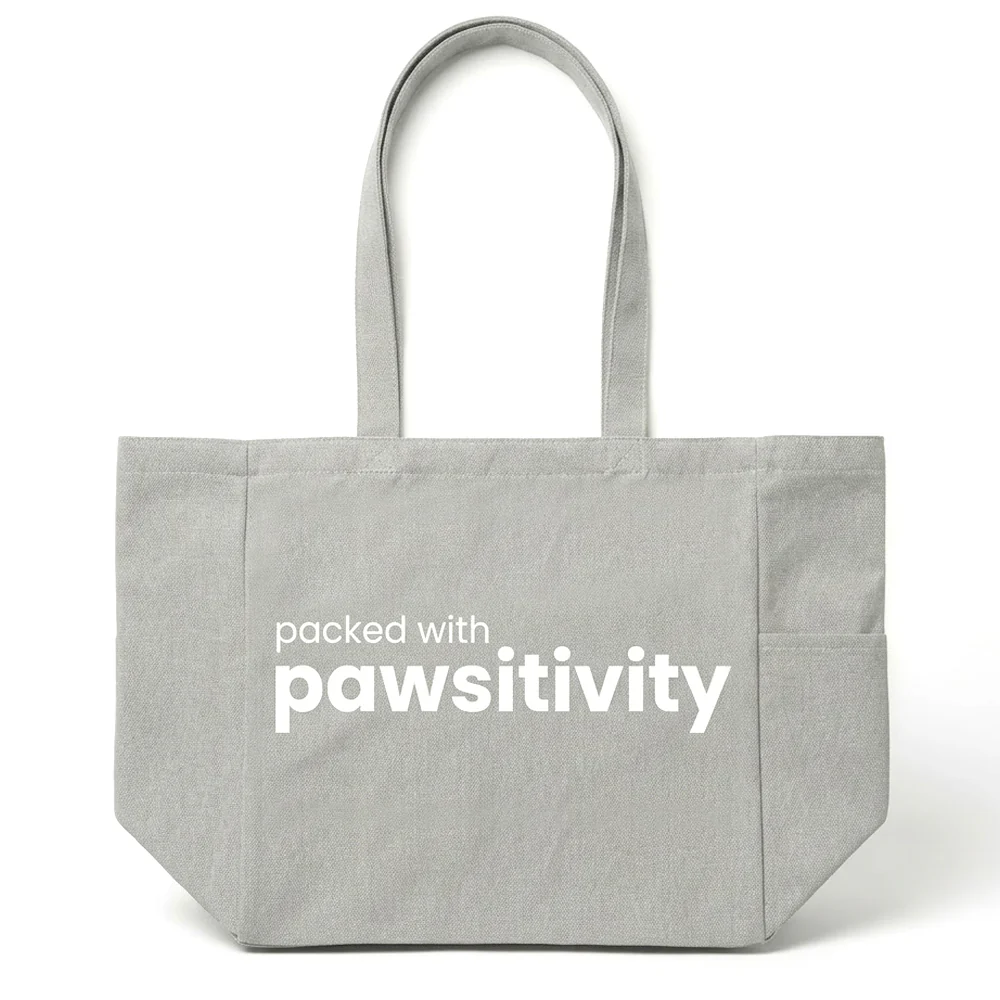 Pawsitivity Oversized Tote Bag - Image 5